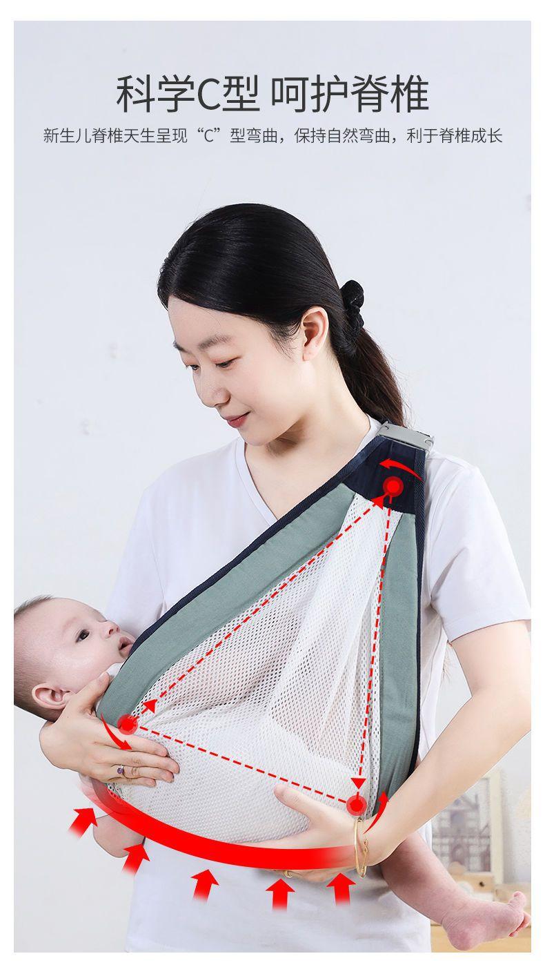 Product Introduction of Địu Em Bé Thiết Kế Hai Công Dụng Đơn Giản, Sử Dụng Ngoài Trời, Thoáng Khí, Đa Năng, Thích Hợp Cho Trẻ Sơ Sinh Và Trẻ Em, Địu Em Bé Giữ, Dụng Cụ Hữu Ích 0