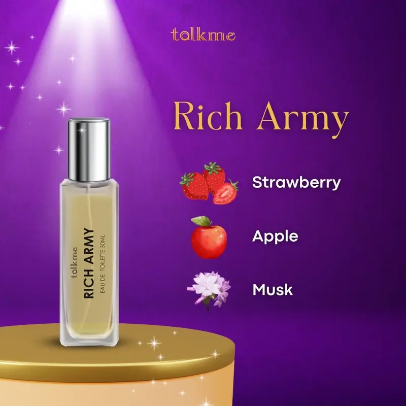 (READY STOCK) RICH SERIES 1 BOX ISI 6 BOTOL PARFUM TALKME 30ML EAU DE TOULETTE EDISI TERBATAS DAN BEST SELLER UNISEKS CEWEK COWOK 6