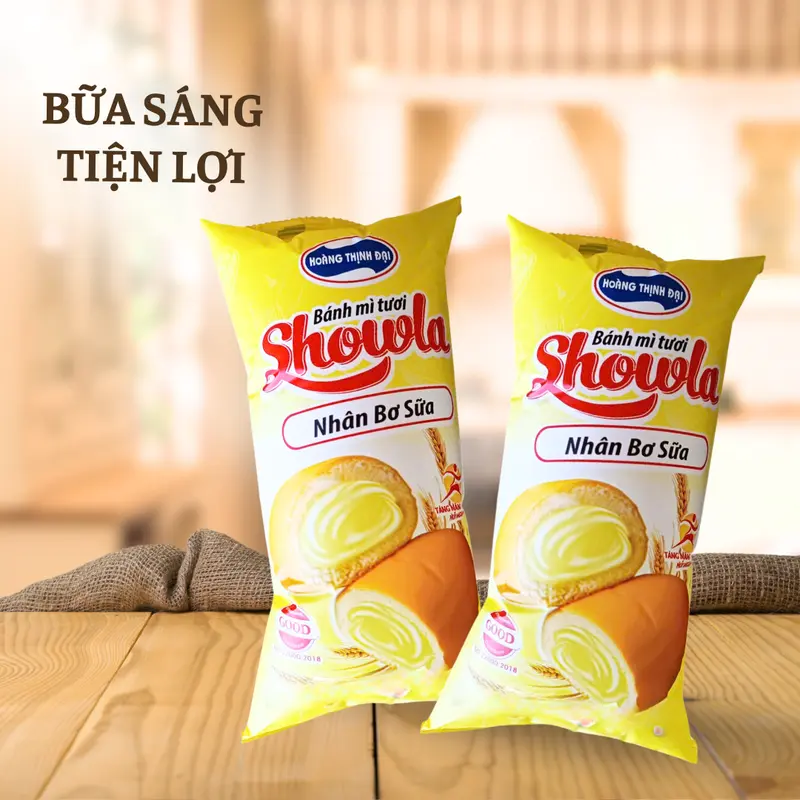 Combo 10 bánh mì ngọt mix 4 vị, gói 60 gram tặng thêm 1 bánh bông lan  - Hoàng Thịnh Đại Food Store 1