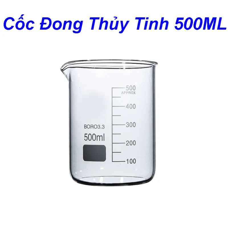 Cốc Đong Thủy Tinh Thí Nghiệm 50ml,100ml,250ml,500ml,1000ml 4