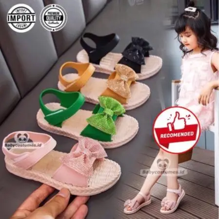 BEST MEGA SALE 1.1 (1-5 tahun) Size 24-29 Import Sandal Tali Anak Import PITAKU Motif Cantik Korean Style 0