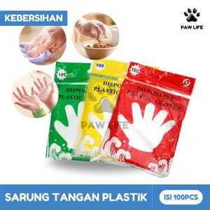 PL Sarung Tangan Plastik 1 Pak 100pcs Tebal Food Grade