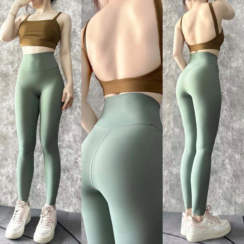 Quần Dài Legging Nữ Chất Thun Lạnh Lulu Co Giãn Tập - Gym - Yoga - Aerobic