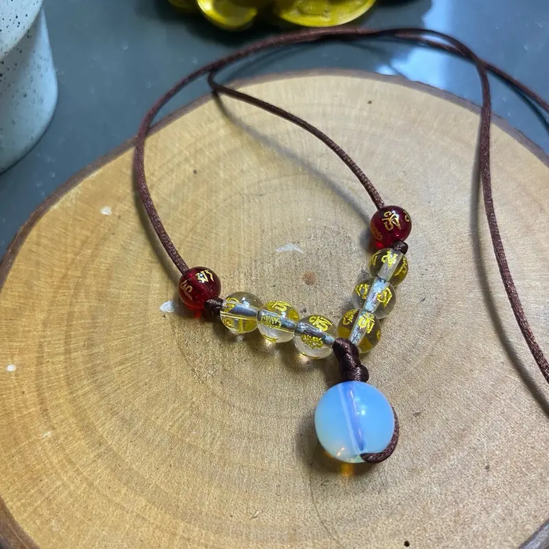 Kalung SHIO KERBAU Moonstones Handmade Energi Kesabaran 4