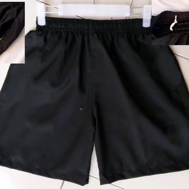 Celana pendek parasut Pria Celana parasut wanita celpen parasut polos shortpants parasut premium kolor parasut harian kolor parasut ziper kolor size m L XL XXL Hitam Santai Polos Kantong Panjang Melar