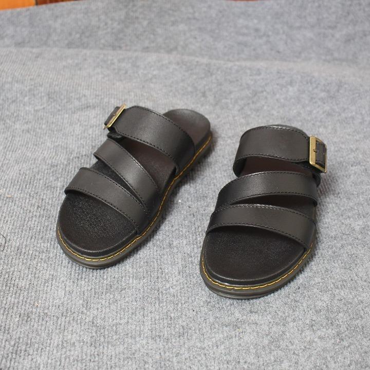  Dép Nam 3 Quai Da Bò Docto 2024 Đế Cao 3.5cm  Dr.3Q  