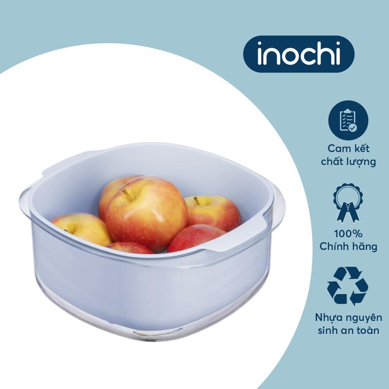 Product Introduction of Bộ Thau Rổ Vuông Inochi Kitchen 23/27cm - Rửa Rau, Bảo Quản Thực Phẩm, Tiện Lợi, An Toàn, Kháng Khuẩn 3