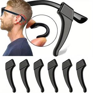 20 Piezas Ganchos para las orejas antideslizantes de silicona para lentes, diseño cómodo libre de alergias para un ajuste seguro, para deportes y uso casual