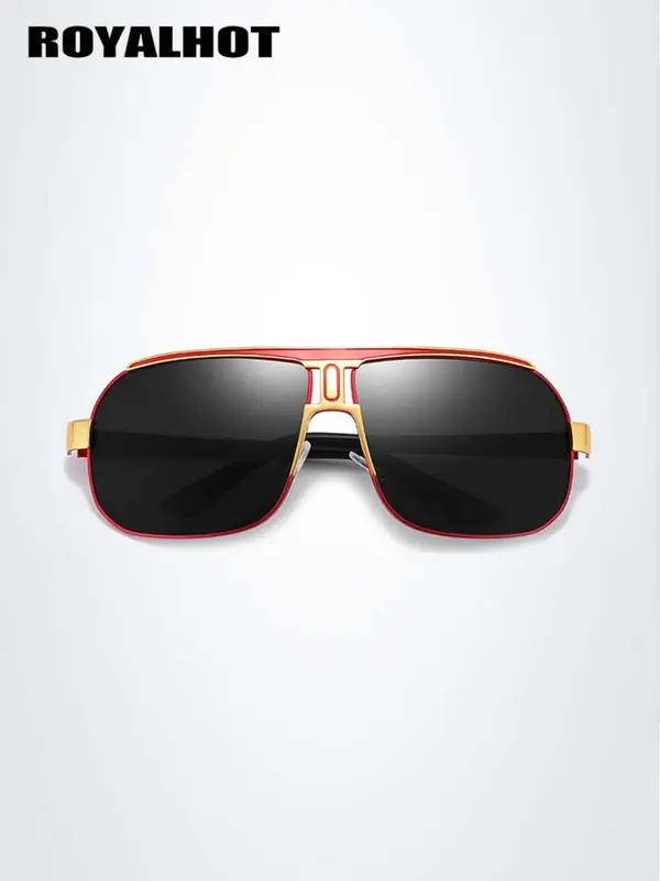 Unisex Simple Sunglasses for Everyday Use, Trendy Square Oversized Frame Sunglasses, Versatile Travel Accessories for All Season, National Day Offers 8