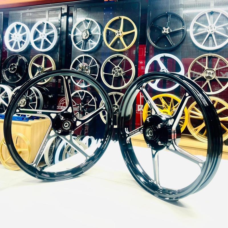 Mâm 5 cây CNC Ex150 Ex155 - bản 1.6/1.85 4 lỗ đĩa trước - phụ kiện thay thế vành Phụ Tùng