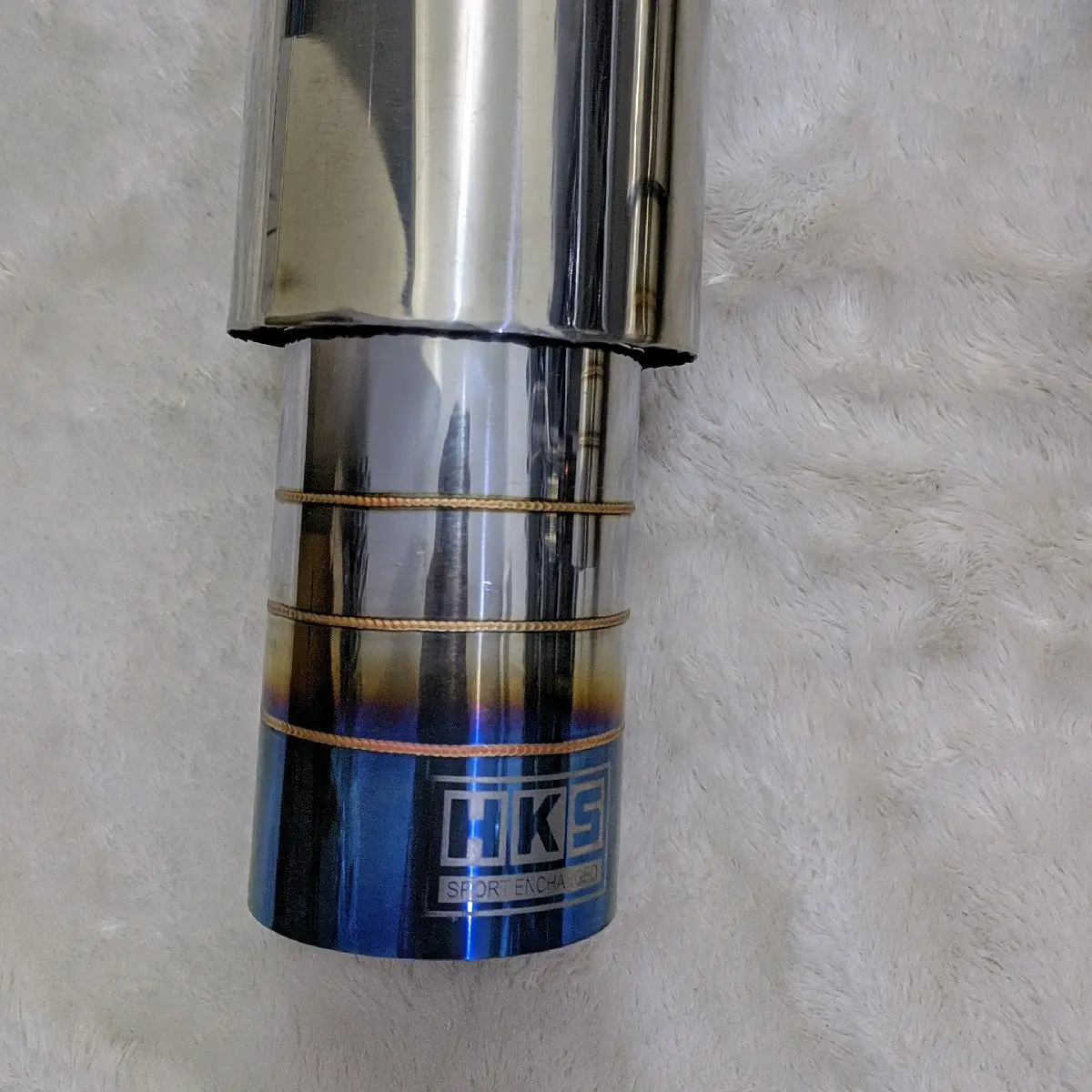 KNALPOT MOBIL HKS PLONG CACING  BASS GAHAR KERING M UNTUK SEMUA JENIS MOBIL BAHAN FULL STAINLESS