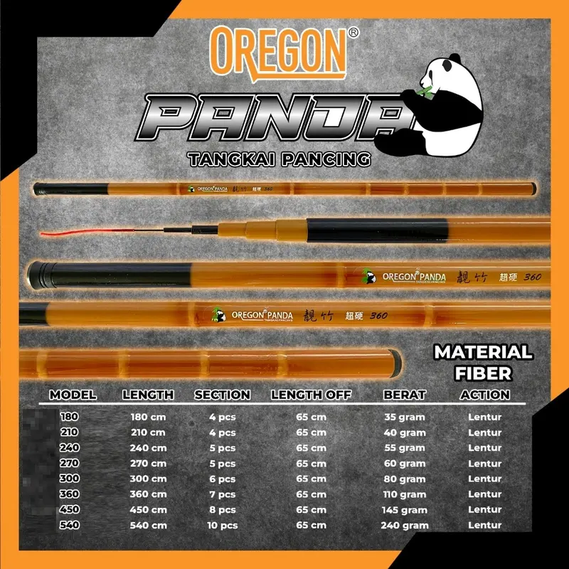 EXTRA BONUS | JORAN TEGEK OREGON BANGAU BAMBU AIR HIJAU GUPY NEON PANDA PANJANG 180 210 240 270 300 360 450 540 ACTION LENTUR UNTUK MANCING NILA MUJAIR 5