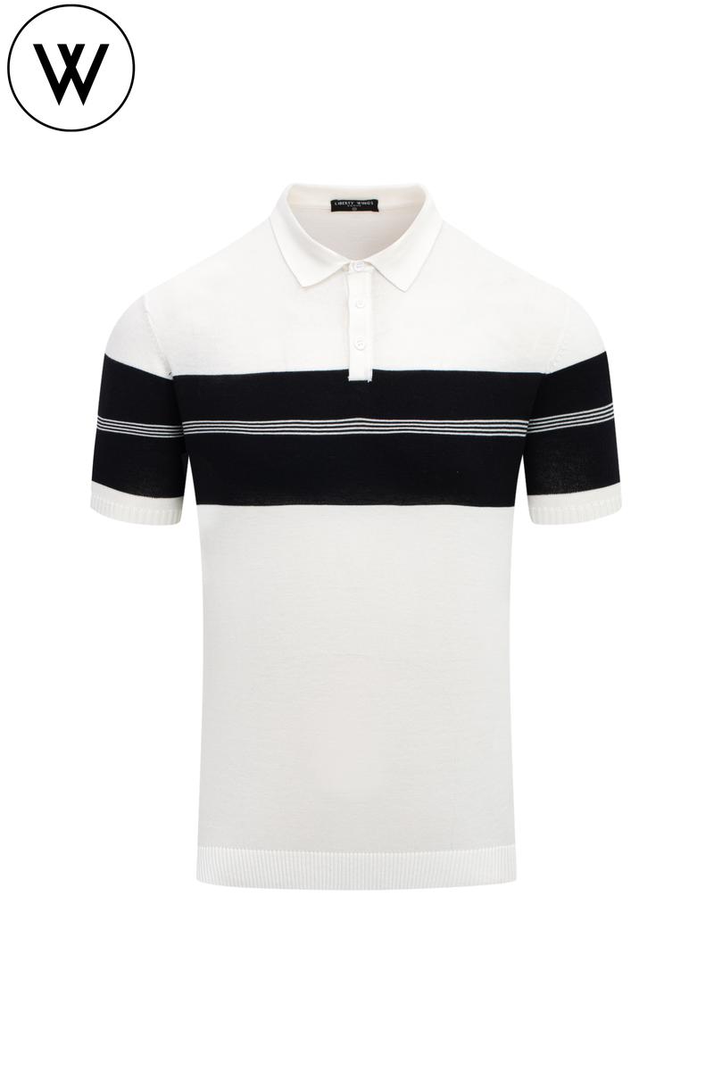 Product Introduction of Áo Polo len kẻ ngang ngực 19