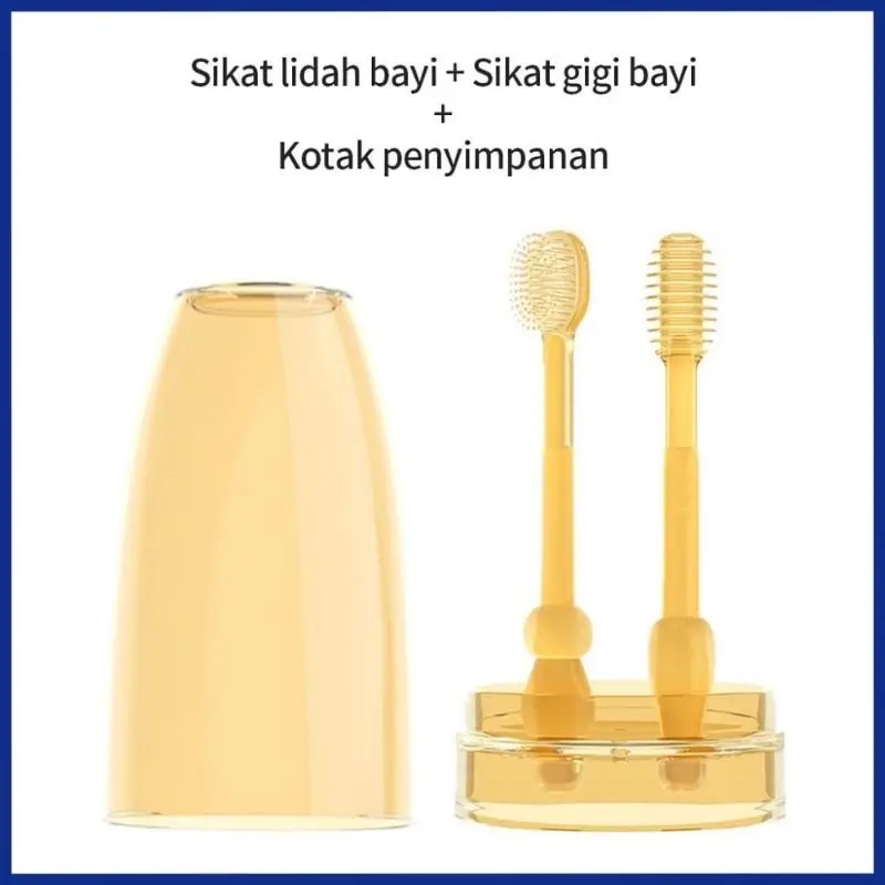 Sikat Gigi Anak dan Sikat Lidah Bayi Sillicon Food Grade