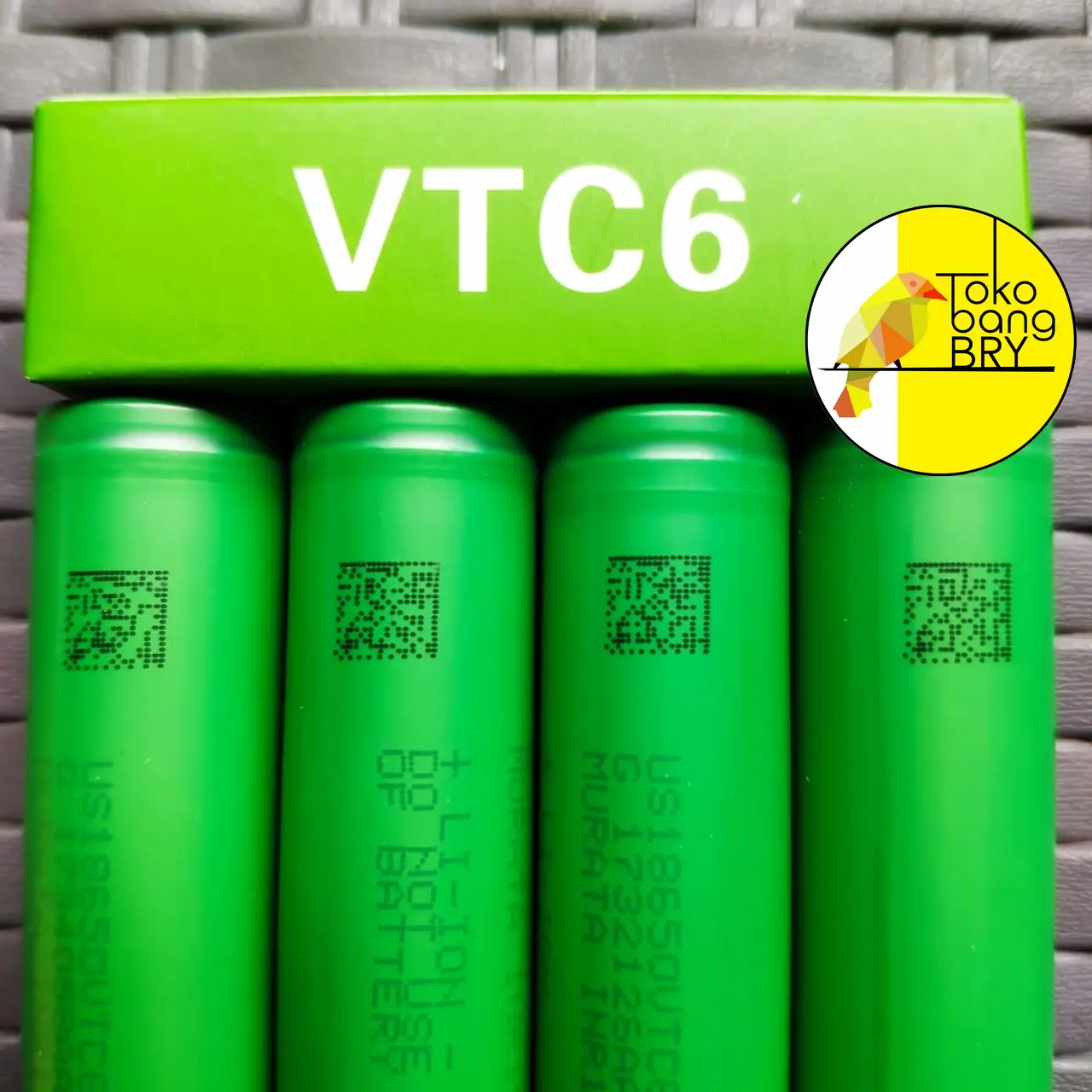 Original Battery VTC 6 - 18650 3000mAh - VTC6 Batre Baterai Batrai 3,7V