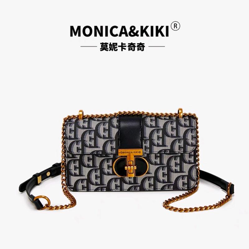 Túi Xách Nữ Nội Địa Trung Monica&Kiki Size 21x12x8cm Da Pu Cao cấp Nhung Bag Đeo Chéo Đeo Vai