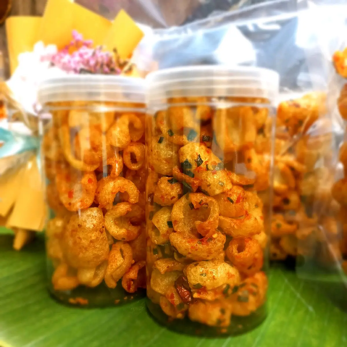 Da heo chiên mắm hành Snack Ăn Vặt Cay
