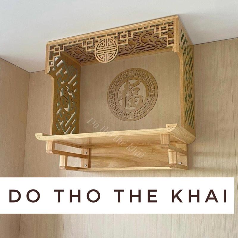 Bộ Bàn Thờ Treo Tường Vách Ngăn CNC thần tài