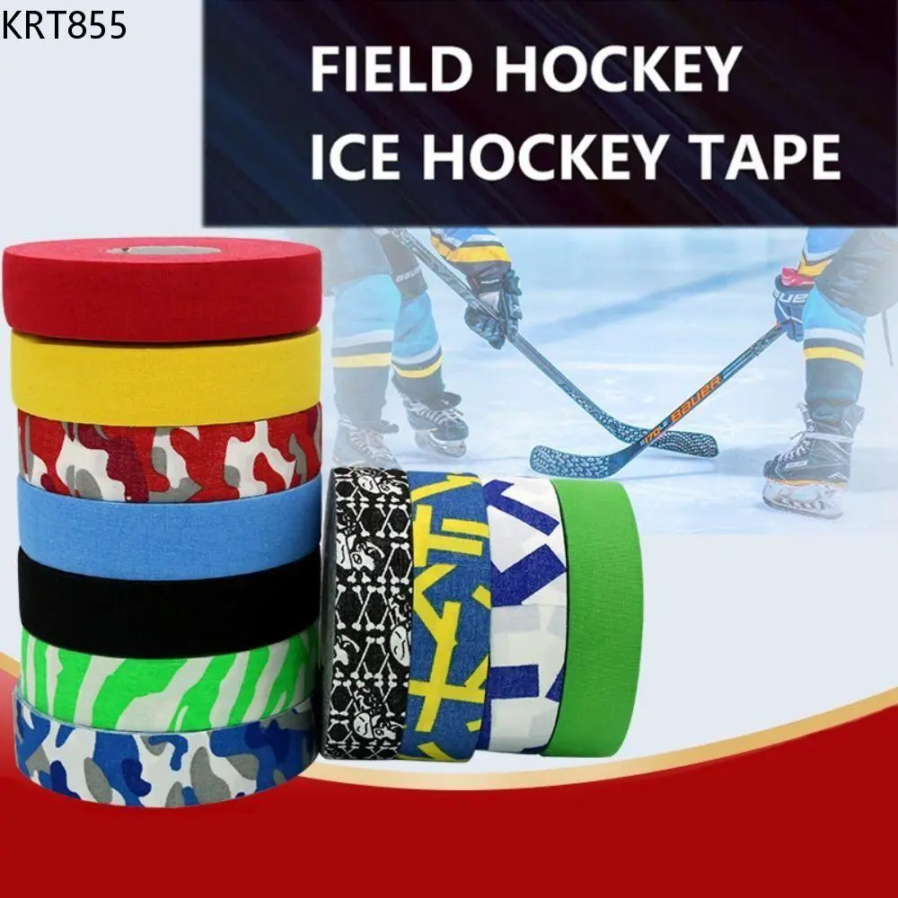 KRT855 Sports Tape 2.5cm*25m Ice Hockey Grip Tape Wear-resistant Anti-slip Hockey Stick Tape Non-slip Cotton Cloth Golf Tape Club Handle