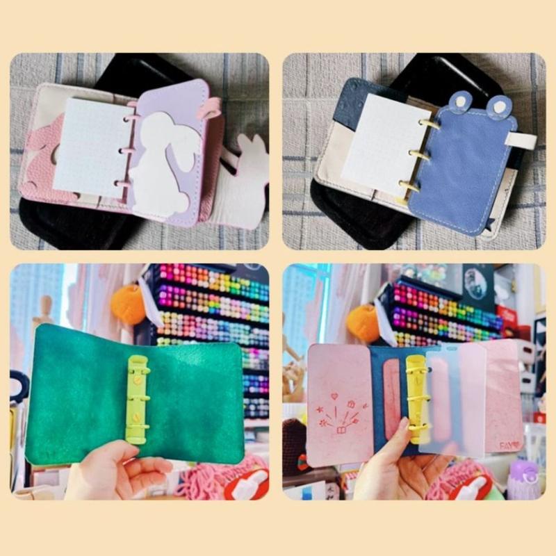 Colorful Detachable Metal Spiral Rings Binder Clip DIY Diary A8 Paper Binder Clips Album High Quality Loose Leaf Ring File Folder 4