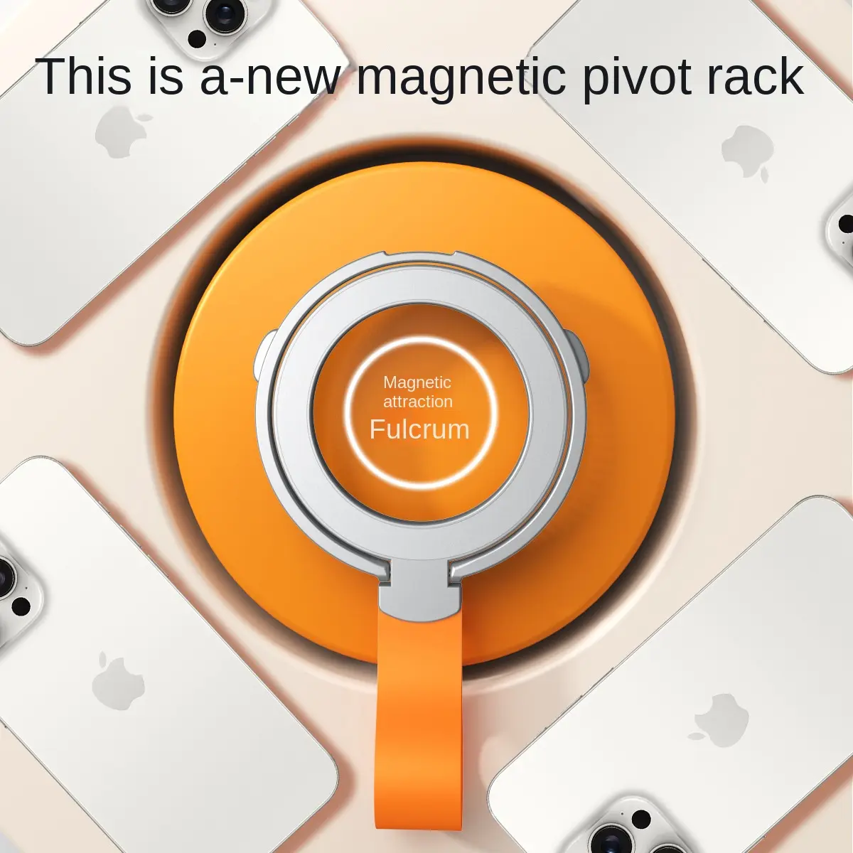 Magnetic Stand Ring Holder New Metal MagSafe Phone Portable Desktop New Wholesale Silicone Hand Strap