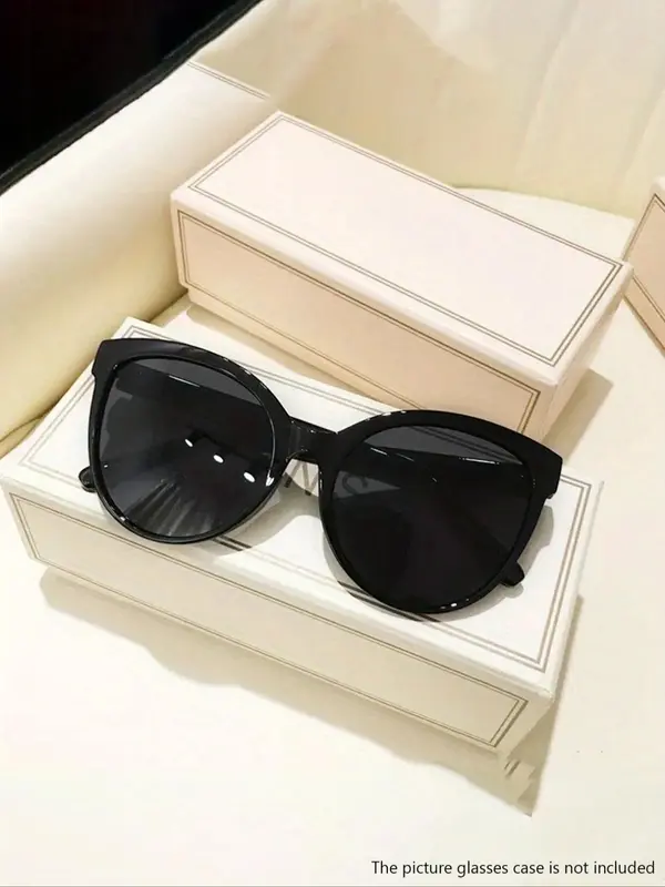 Unisex Elegant Vintage Cat Eye Frame Sunglasses, Trendy Y2k Sunglasses for Everyday Use, Sun Protection Outdoor Accessories for Women & Men 2025 New Year Sunglass 4