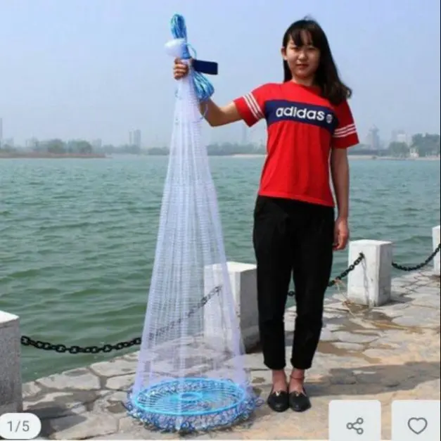 Chài Đĩa Bay Bắt Cá Thái Lan Sợi Cước Mắt Mau Dễ Sử Dụng