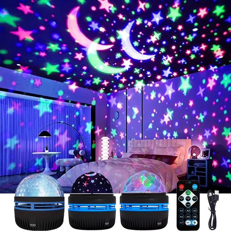 LED Starry Night Light Remote Control Rotating Galaxy Aurora - TikTok ...
