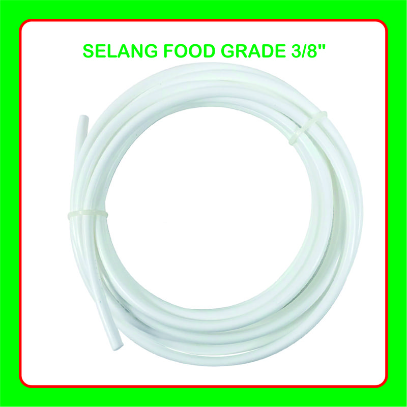 Selang food grade mesin ro ukuran 1/4" dan 3/8" 1