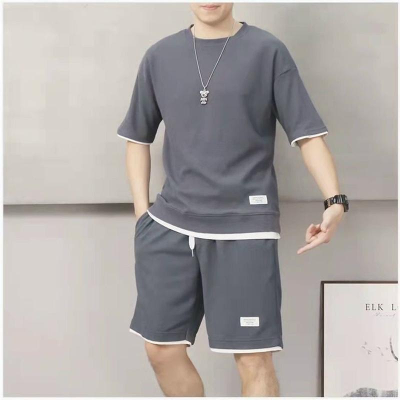  Bộ Cộc Nam Nữ Mùa Hè Gồm Quần và Áo Chất Vải Tổ Ong co dãn 4 chiều mềm mát 