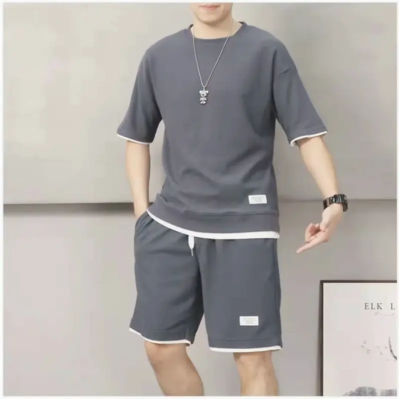 Bộ Cộc Nam Nữ Mùa Hè Gồm Quần và Áo, Chất Vải Tổ Ong co dãn 4 chiều, mềm mát 0