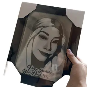 LUKIS WAJAH SIMPLE A5 + Frame Kaca