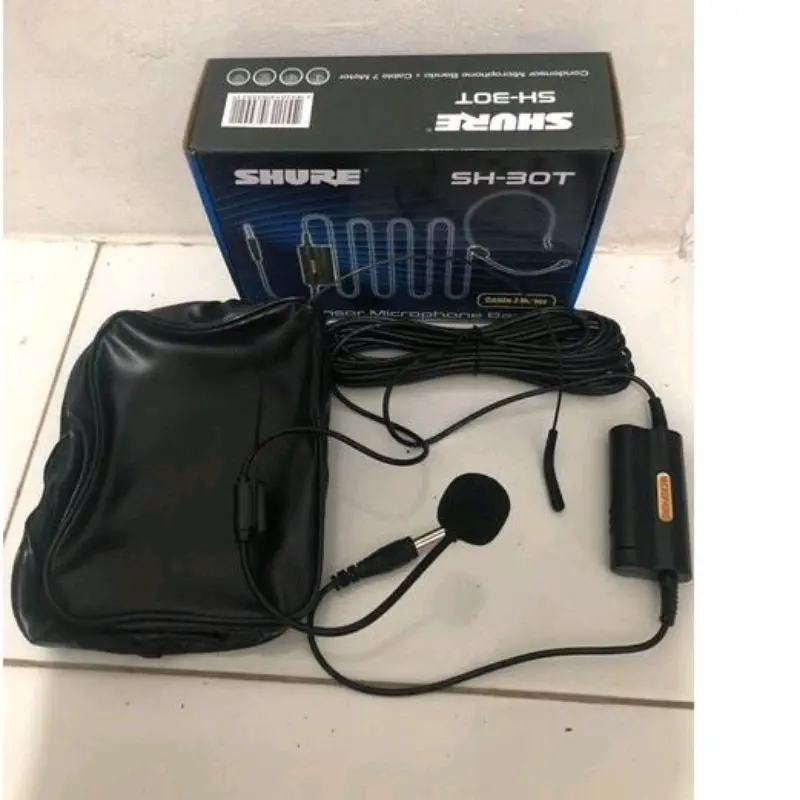 mic bando kabel Shure SH 30T suara sensitif cocok buat mic imam 1