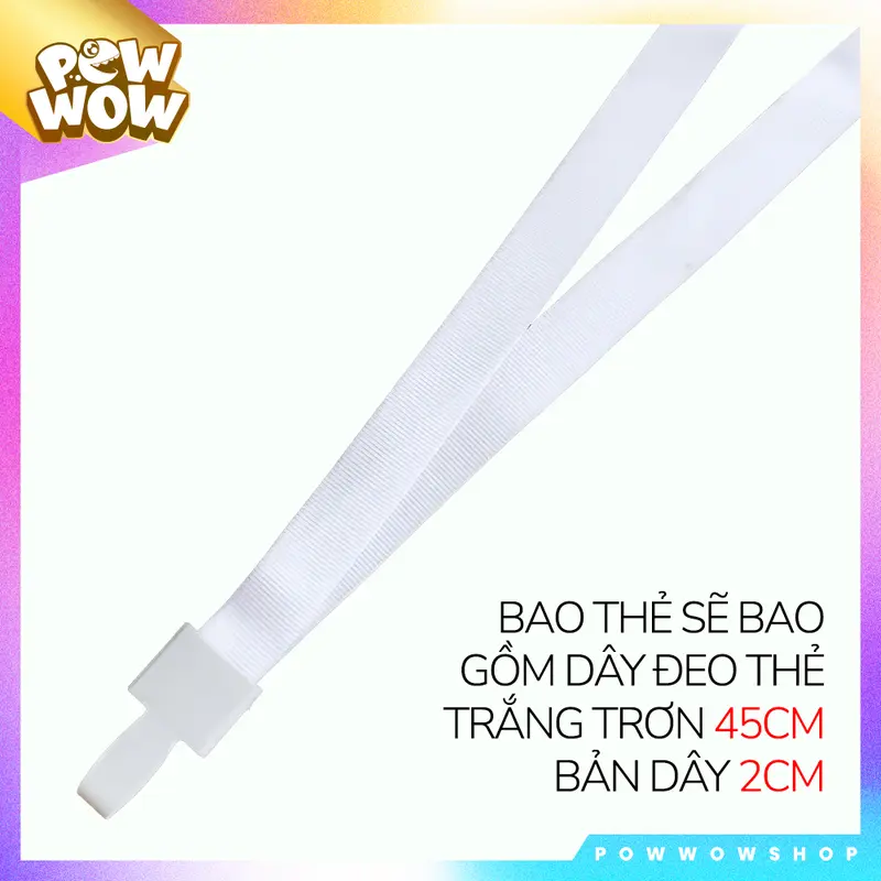 Bao Đựng Thẻ Nhân Viên Nhựa ABS Kèm Dây Đeo Thẻ Vải Canvas 45cm Phong Cách Chuột Lang Nước Capybara Đáng Yêu Cute 1