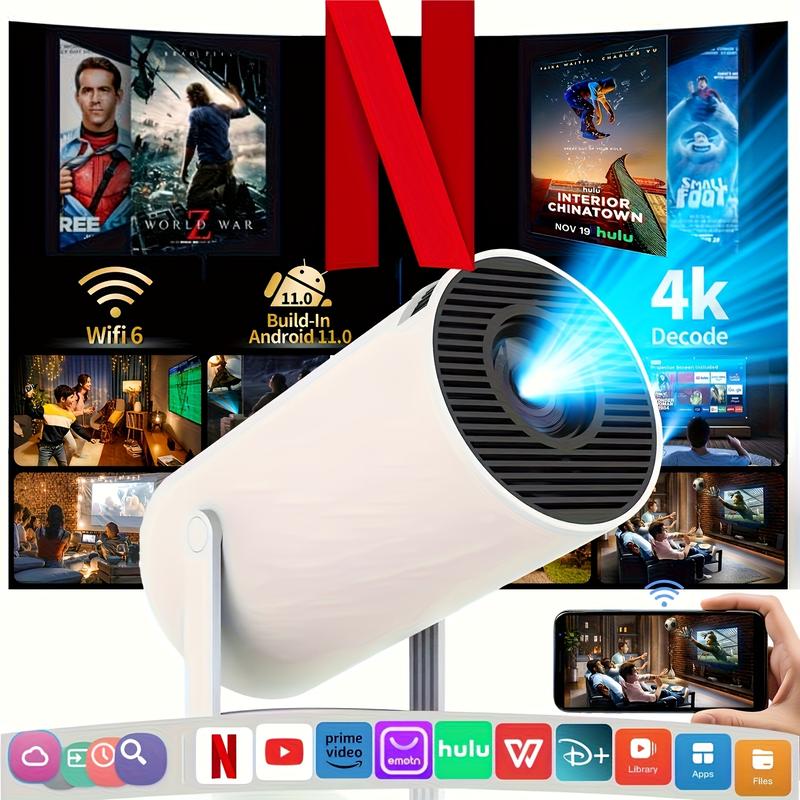 HY300 Pro Mini Portable Projector, 4K/260ANSI Smart Projecto - TikTok Shop
