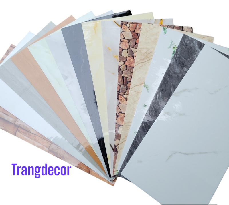 Combo 90 Tấm Xốp Dán Tường Vân Đá PVC Vân Đá Kích Thước 60x30cm Có Keo Sẵn dántường Phòng khách miếng dán miếng dán cách chống mốc phòng bếp vn phòng tấm nhựa  pvc miếng  dán vn  trắng-96cm tấm nhựa, sét quà, hộp quà, quà
