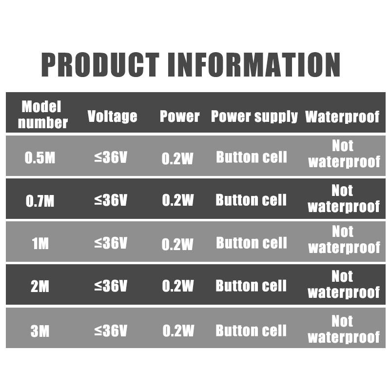Product Introduction of Đèn Led, Đèn Dây Hoạt Động Bằng Pin, Dây Hợp Kim Chống Thấm Nước, Thích Hợp Để Tự Làm, Cho Tiệc Cưới Và Phòng Ngủ 33