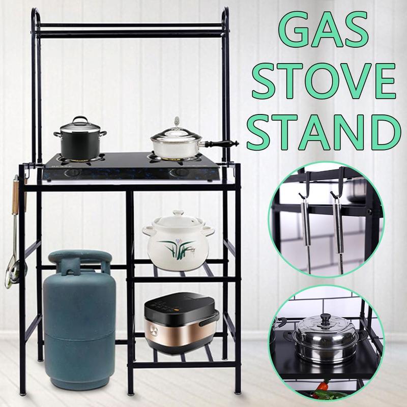 Carbon Steel Stove Rack Gas Storage Rack Kitchen Stove Shelf Cooking ...