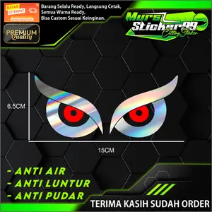 Sticker OWL EYES SEPASANG KANAN KIRI Cocok Untuk Motor , Mobil Dan Lain Lain CT0016-1