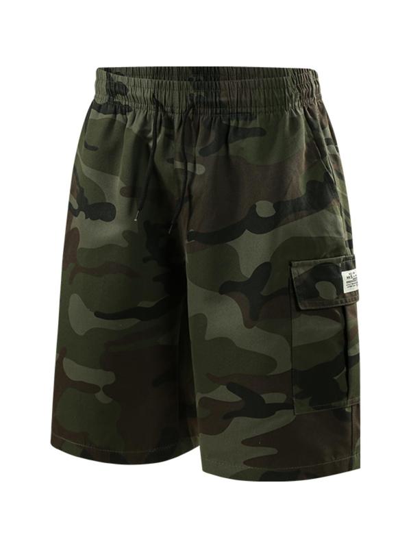 Men's Camo Print Multi-pocket Cargo Shorts, Regular Fit Casual Fashion Comfy Shorts for Summer, Men's Bottoms for Outdoor Wear 7