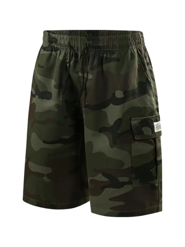 Men's Camo Print Multi-pocket Cargo Shorts, Regular Fit Casual Fashion Comfy Shorts for Summer, Men's Bottoms for Outdoor Wear 7
