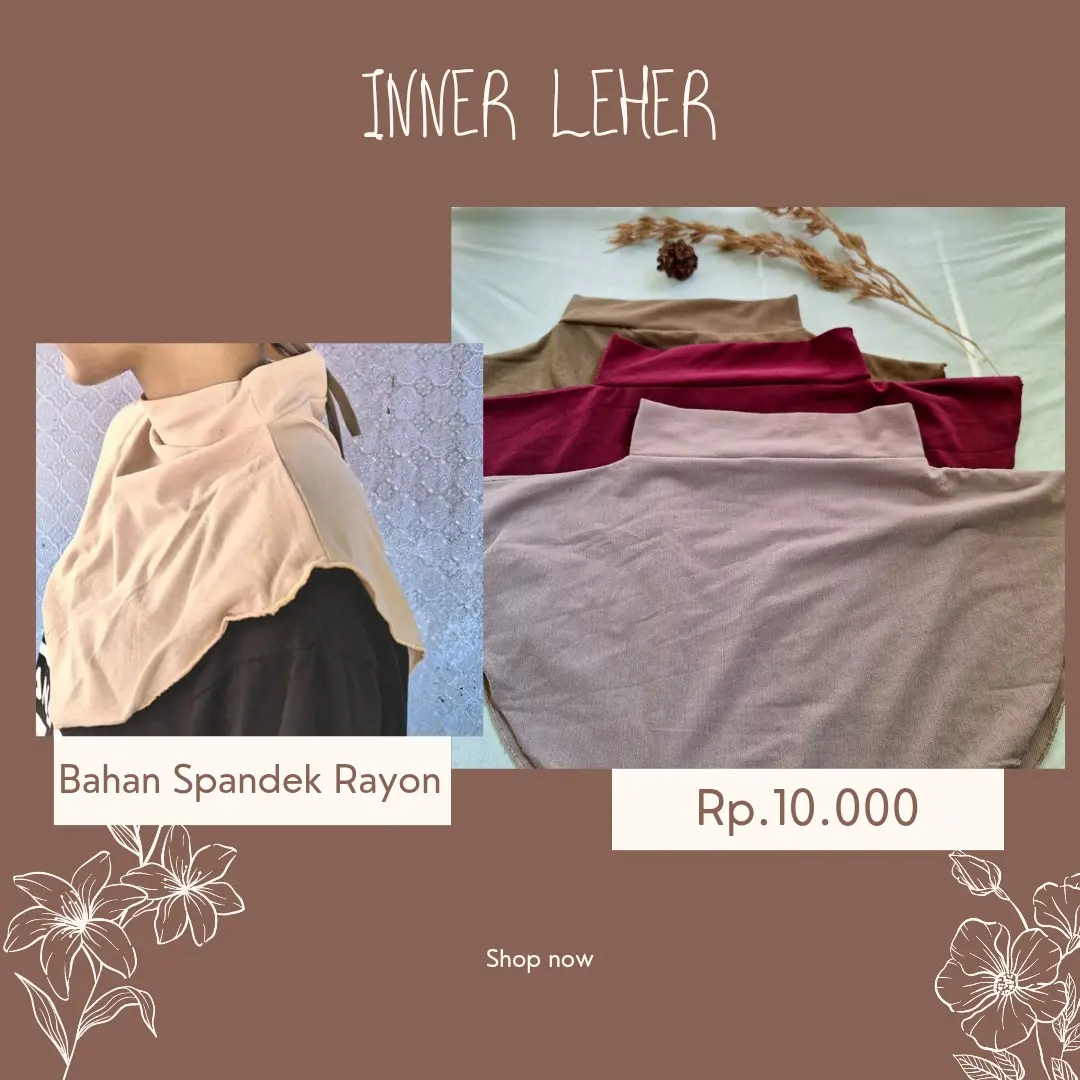 INNER LEHER bahan kaos  adem