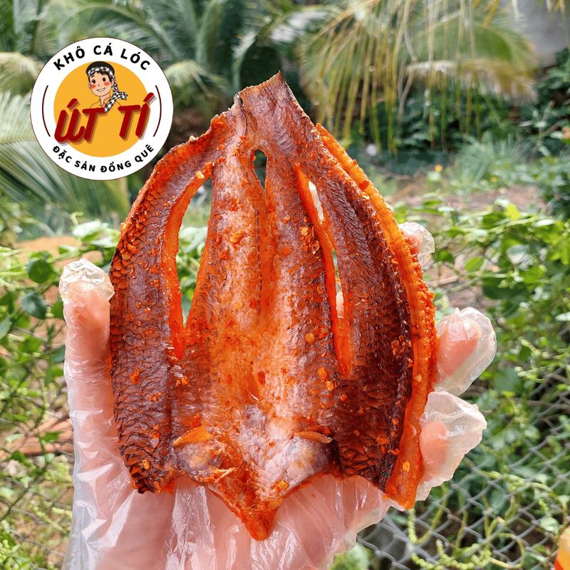Khô cá lóc nguyên con Út Tí, 2-3 nắng, vị vừa ăn không mặn - Khô cá lóc Út Tí 2