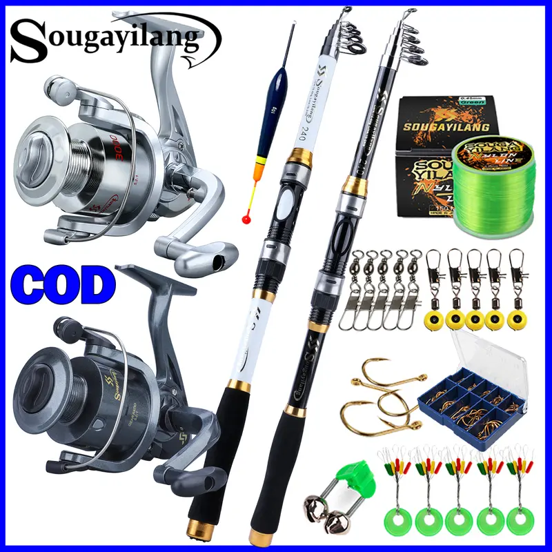 bass pro shop fishing rod combos Bass Pro Shops Quick Draw Telescopic Spinning Combo