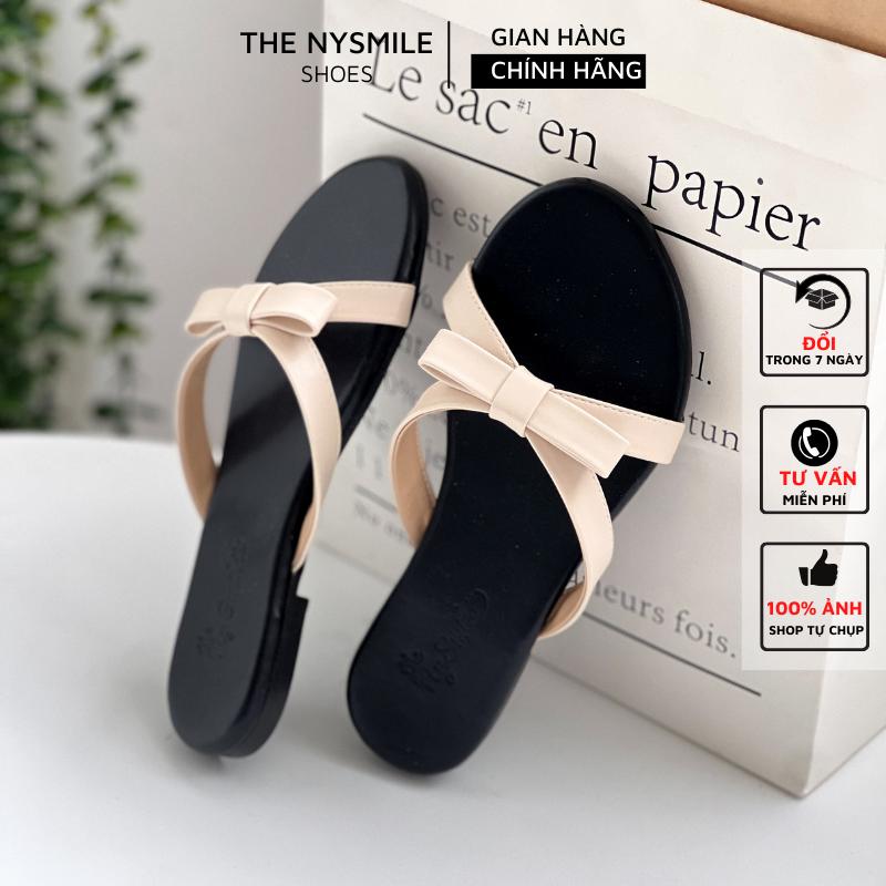 Dép nữ bigsize dép quai nơ nữ dép hè - THENYSMILE - BIUTY