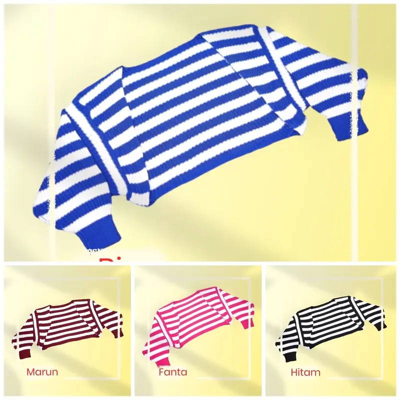 Baju Rajut Liam Lengan Panjang bolero cardigan Crop Simple Wanita 1