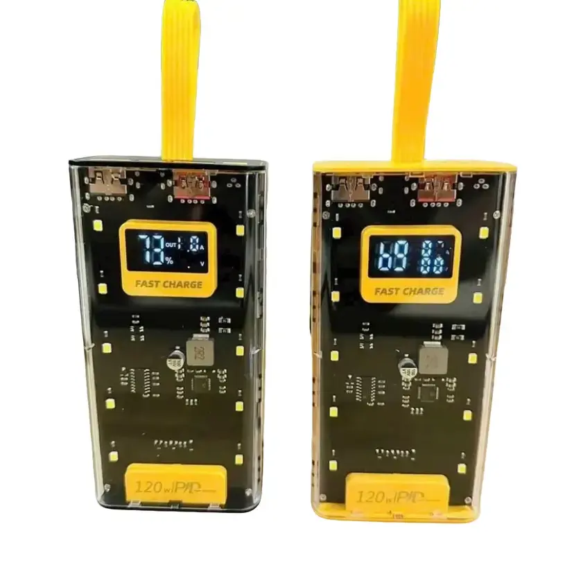 Sạc dự phòng 120W 3000mAh tích hợp 10 bóng đèn Leg Titan và 3 đầu cắm - Phone