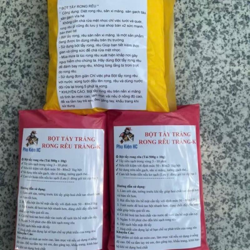  Bột Tẩy Rong Rêu 1500g - Diệt Rong Rêu Nền Nhà An Toàn & Tẩy Mốc Sân Gạch Hiệu Quả 