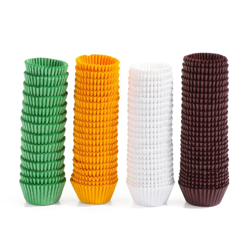 Tấm Lót Bánh, 500 / 1000 Cái, Dụng Cụ Làm Bánh Gia Đình & Nhà Bếp, Cốc Nướng Bánh, Hộp Đựng Bánh Nướng Xốp Giấy Gói Bánh Cupcake Cốc Giấy Làm Bánh, Giấy Lót Giấy Sô Cô La 4