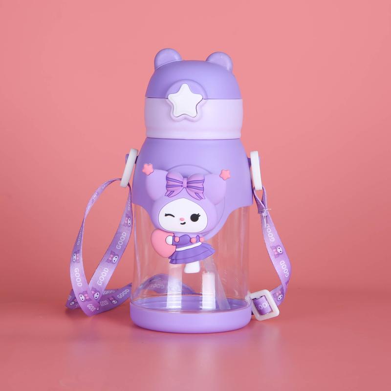 Bình Nước Melody, Kuromi, Kitty 600ml Đáng Yêu Bé Thích Mê 7